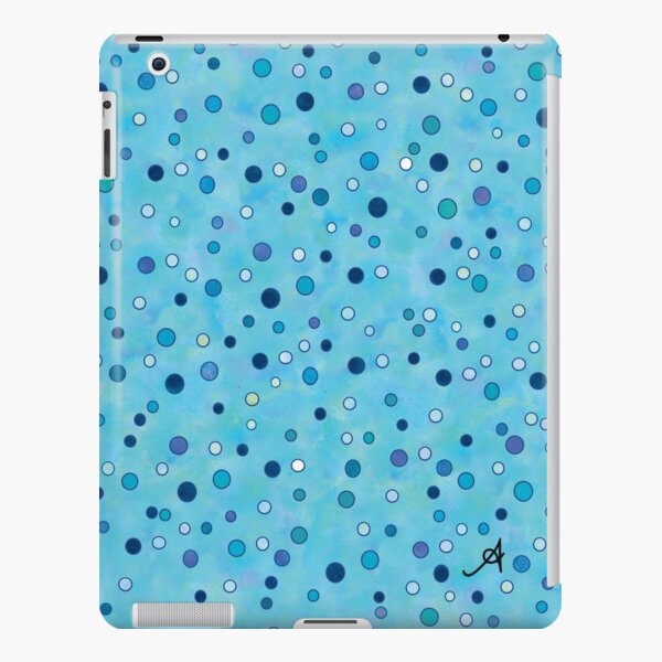 Watercolour Spots Blue Amanya Design iPad Snap Case