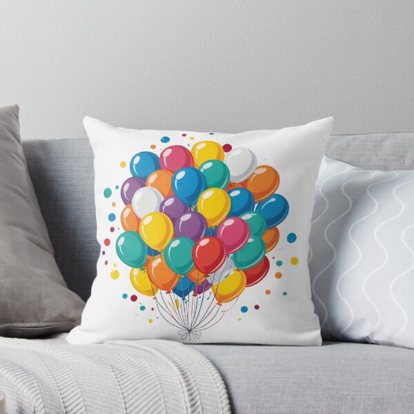Item preview, Birthday Balloons and Confetti Icon Floating Elements Design – Birthday gift idea designed and sold by michallechowicz.