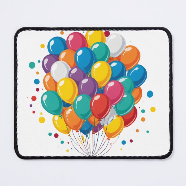 Item preview, Birthday Balloons and Confetti Icon Floating Elements Design – Birthday gift idea designed and sold by michallechowicz.