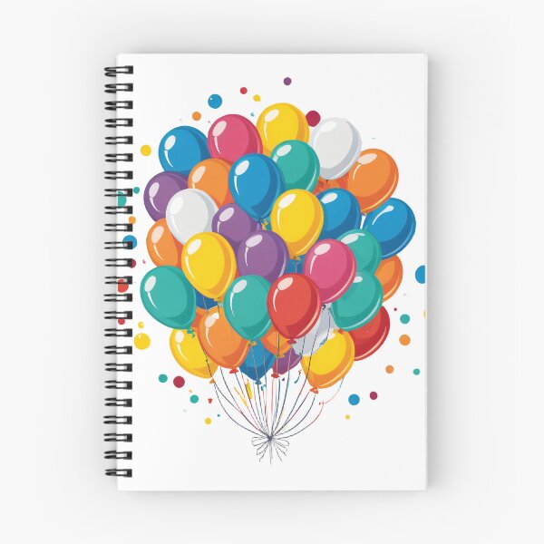 Item preview, Birthday Balloons and Confetti Icon Floating Elements Design – Birthday gift idea designed and sold by michallechowicz.
