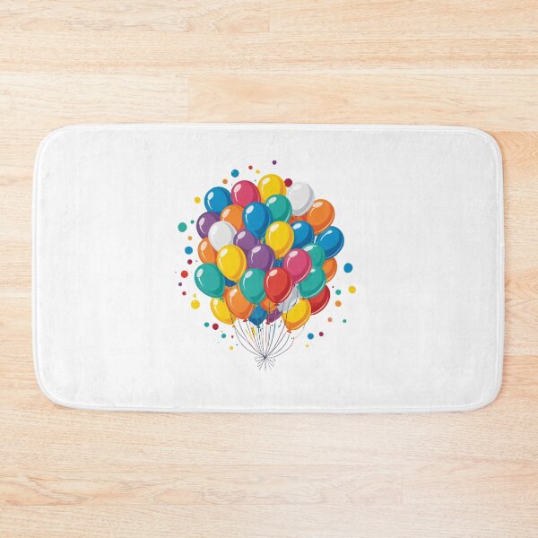 Item preview, Birthday Balloons and Confetti Icon Floating Elements Design – Birthday gift idea designed and sold by michallechowicz.