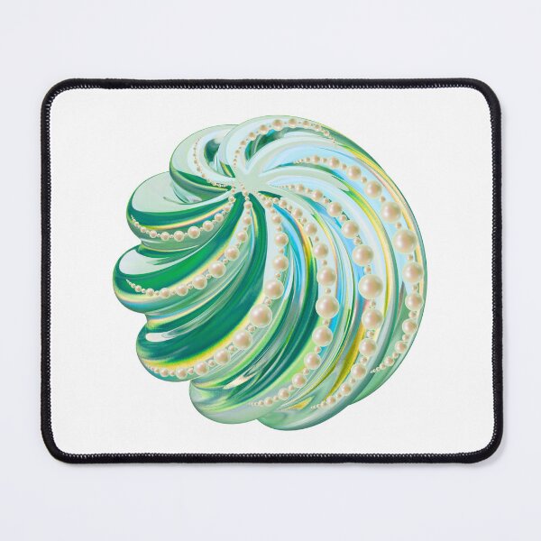 Item preview, 3D Teal and Blue Crystal Pearl Swirl designed and sold by MinimalAurashop.