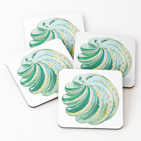 Item preview, 3D Teal and Blue Crystal Pearl Swirl designed and sold by MinimalAurashop.