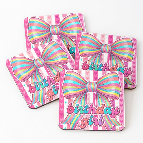 Item preview, Birthday Girl Rainbow Bow Cute Coquette Birthday designed and sold by Merchrise.