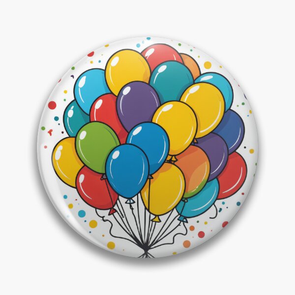 Item preview, Birthday Balloons and Confetti Icon Bold Outline Minimal – Birthday gift idea designed and sold by michallechowicz.