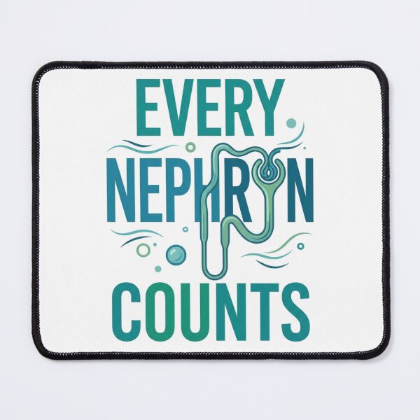 Item preview, Every Nephron Counts – Modern Nephrology Typography designed and sold by Mirgonhood.
