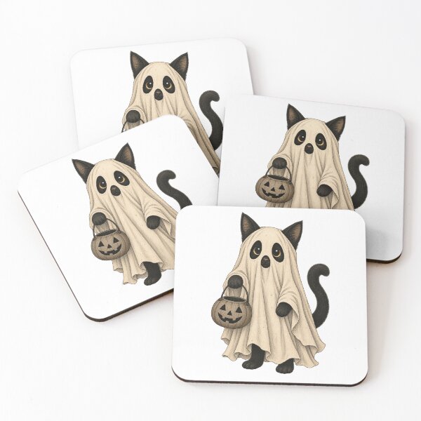 Item preview, funny halloween cat designed and sold by Starry Night Creative Art.