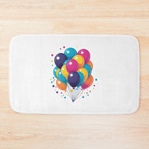 Item preview, Birthday Balloons and Confetti Icon 80s Synthwave Style – Birthday gift idea designed and sold by michallechowicz.
