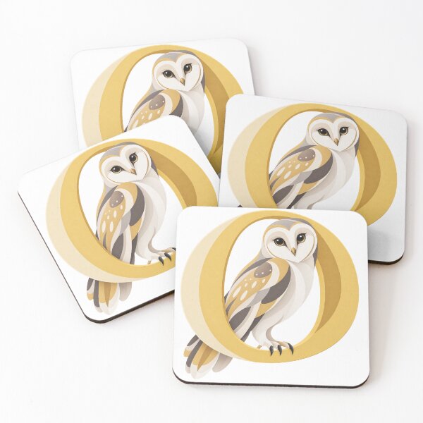 Item preview, Owl Letter O Art designed and sold by tmoca.