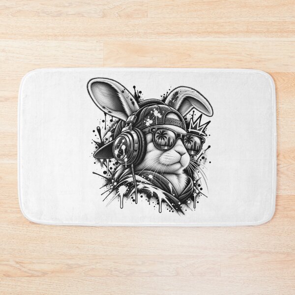 Item preview, Copy of Cool DJ Rabbit Street Art Splatter Paint Graphic designed and sold by KTD28_SHOP.