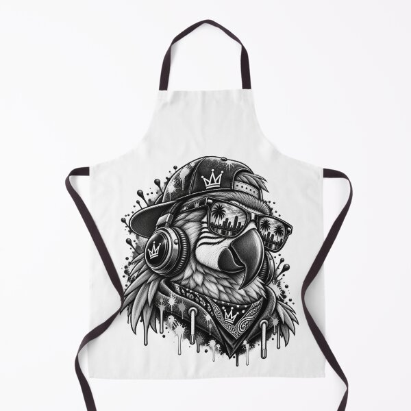 Item preview, Copy of Cool DJ Parrot with Sunglasses Streetwear Graffiti Art designed and sold by KTD28_SHOP.