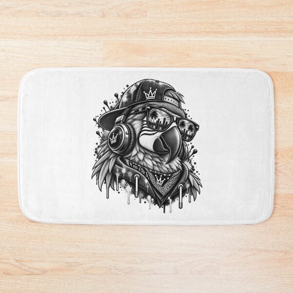 Item preview, Copy of Cool DJ Parrot with Sunglasses Streetwear Graffiti Art designed and sold by KTD28_SHOP.
