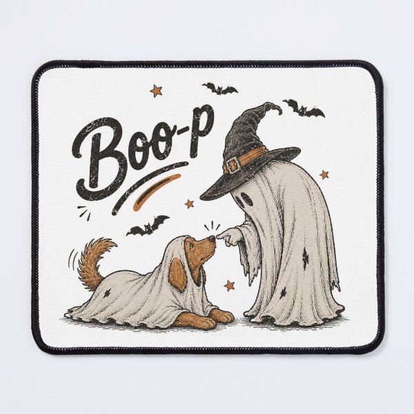 Item preview, Boo Pals Vintage Halloween Ghost and Dog designed and sold by SoftStyleStudio ⭐⭐⭐.