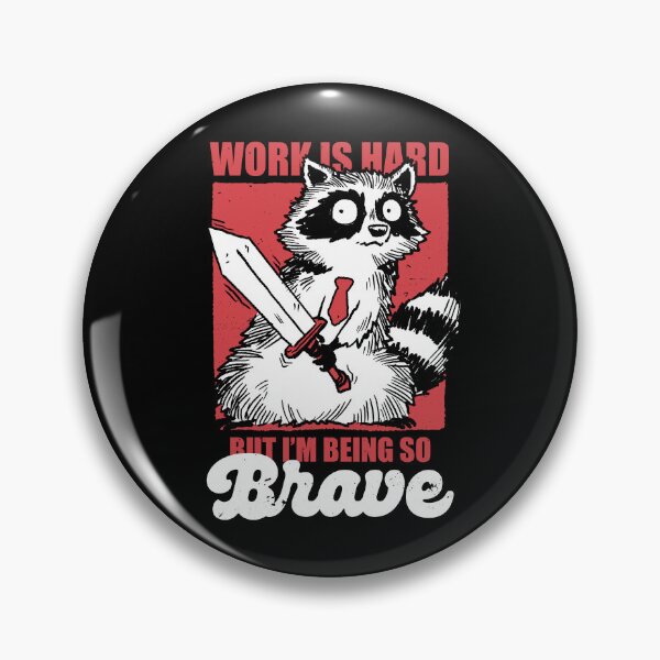 Item preview, Raccoon Brave at Work designed and sold by Studio Mootant.