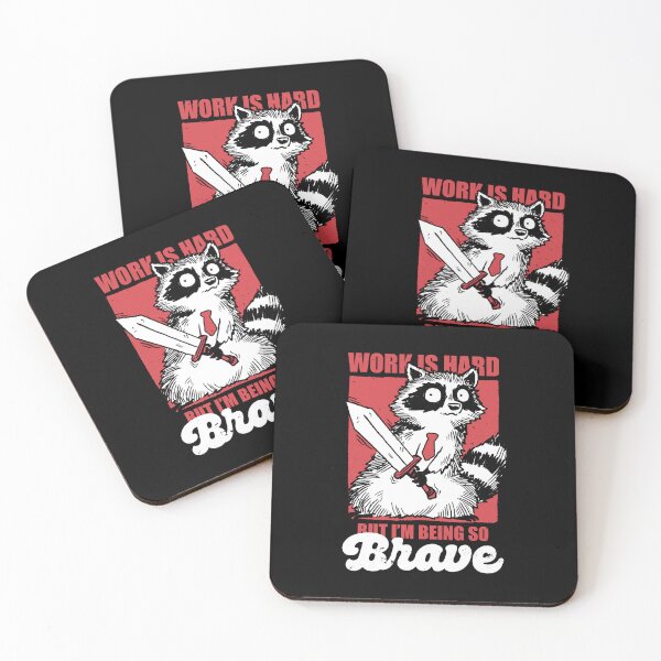 Item preview, Raccoon Brave at Work designed and sold by Studio Mootant.