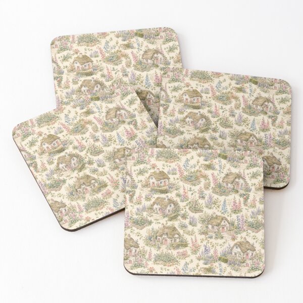 Item preview, Countryside Cottage Garden Cottagecore Pattern designed and sold by Inkworksbyshery.