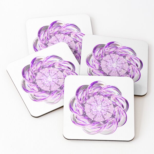Item preview, Luxury 3D Purple Crystal Flower and Radiant Gemstone designed and sold by MinimalAurashop.