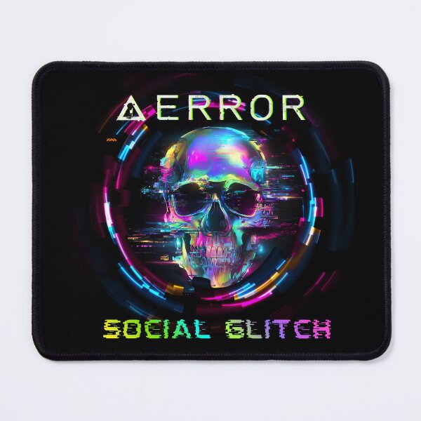 Item preview, Error Social Glitch Cyberpunk Skull designed and sold by Side By Side Studio.