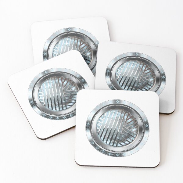 Item preview, Futuristic Sci-Fi Silver Energy Core and Metal Grille designed and sold by MinimalAurashop.