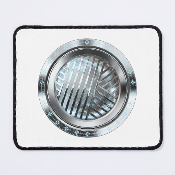 Item preview, Futuristic Sci-Fi Silver Energy Core and Metal Grille designed and sold by MinimalAurashop.