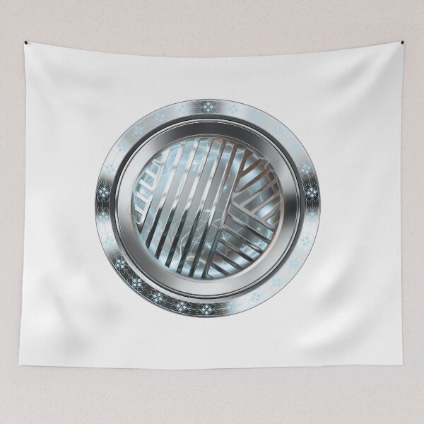 Item preview, Futuristic Sci-Fi Silver Energy Core and Metal Grille designed and sold by MinimalAurashop.