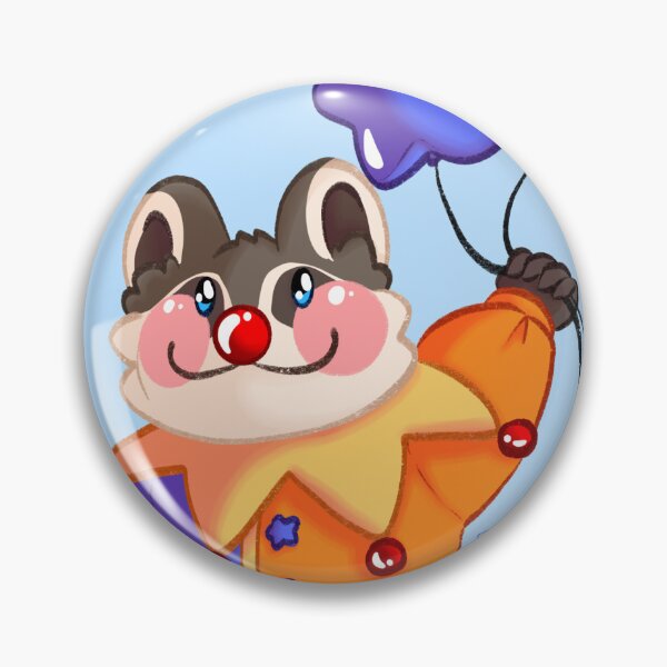 Item preview, Raccoon clown designed and sold by squishyenby.