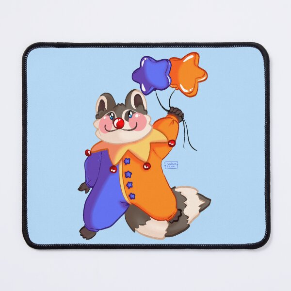 Item preview, Raccoon clown designed and sold by squishyenby.