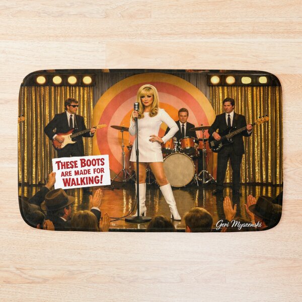 Item preview, Nancy Sinatra “These Boots Are Made for Walkin’” Retro 1960s TV Stage Performance Art designed and sold by The Art Queen Of Michigan .