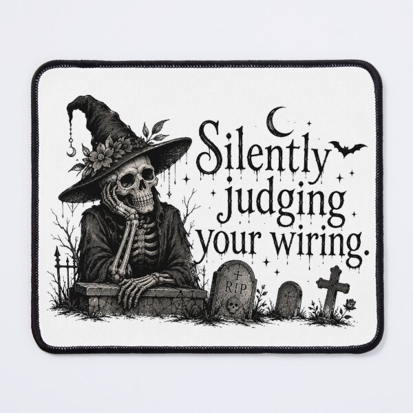 Item preview, Silently Judging Your Wiring designed and sold by GraveyardGlam.