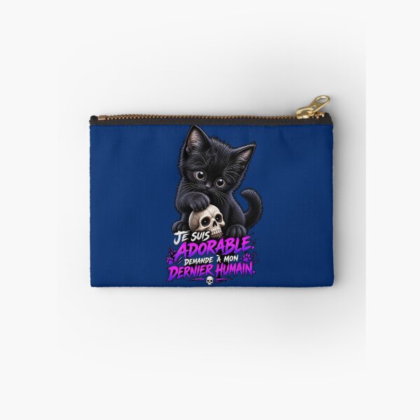 Item preview, I'm adorable, ask my last human – Gothic black cat designed and sold by CR3@TIX-BOUTIK.