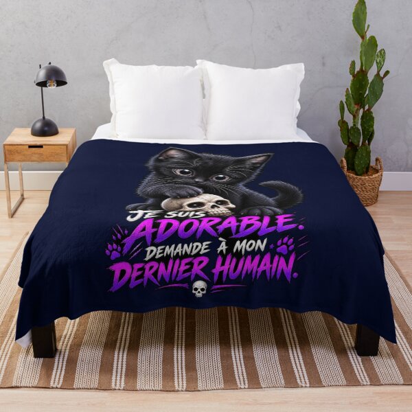 Item preview, I'm adorable, ask my last human – Gothic black cat designed and sold by CR3@TIX-BOUTIK.