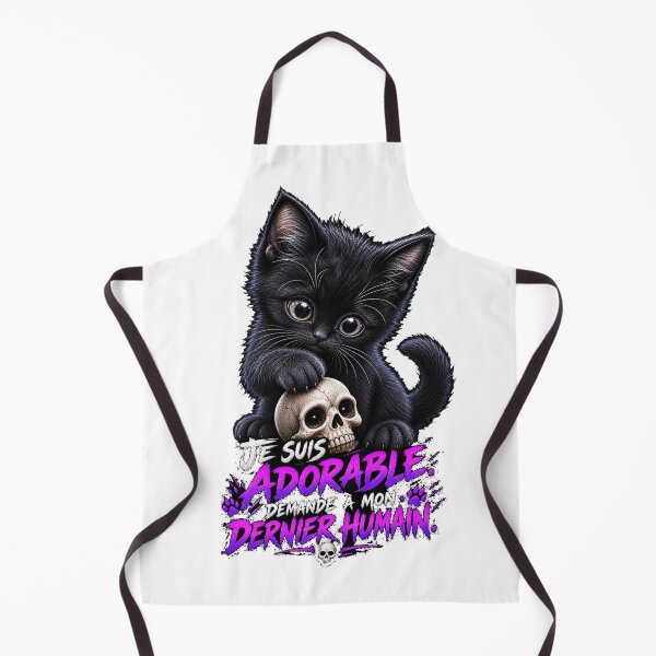 Item preview, I'm adorable, ask my last human – Gothic black cat designed and sold by CR3@TIX-BOUTIK.