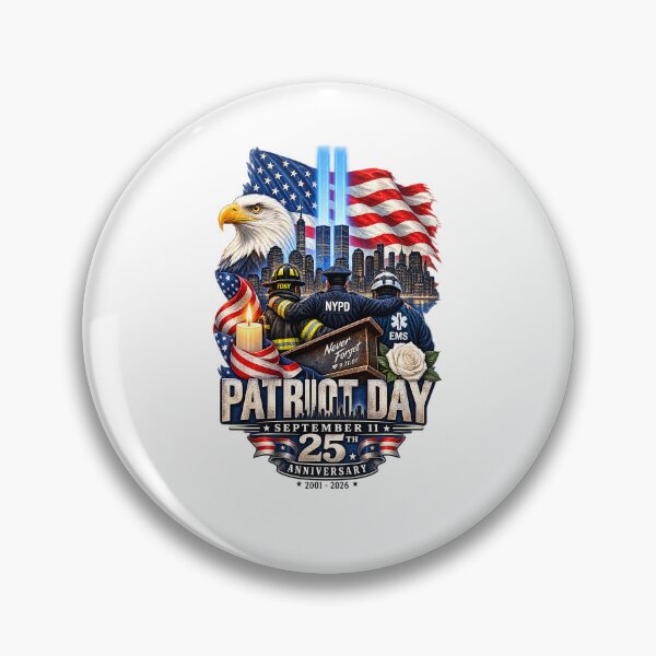 Item preview, patriot day september 11 25th anniversary 2001-2026 never forget designed and sold by farrell oliver.