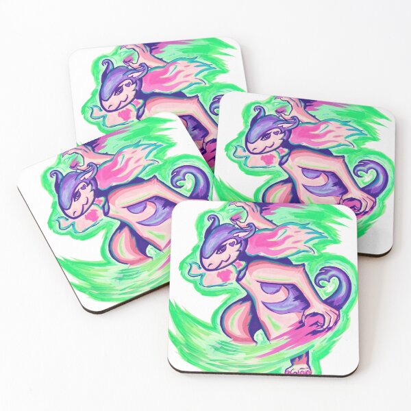 Item preview, Pastel Neon Fantasy Lizard Creature designed and sold by Menagerie-Neon.