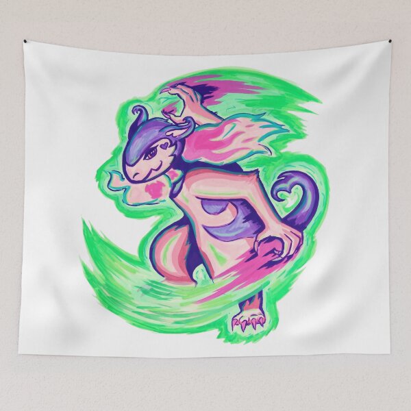 Item preview, Pastel Neon Fantasy Lizard Creature designed and sold by Menagerie-Neon.