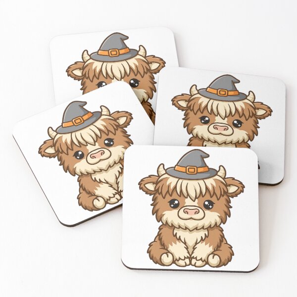 Item preview, Moo-tiful Spooky Season - Cute Witchy Highland Cow Halloween PNG designed and sold by HoMya.