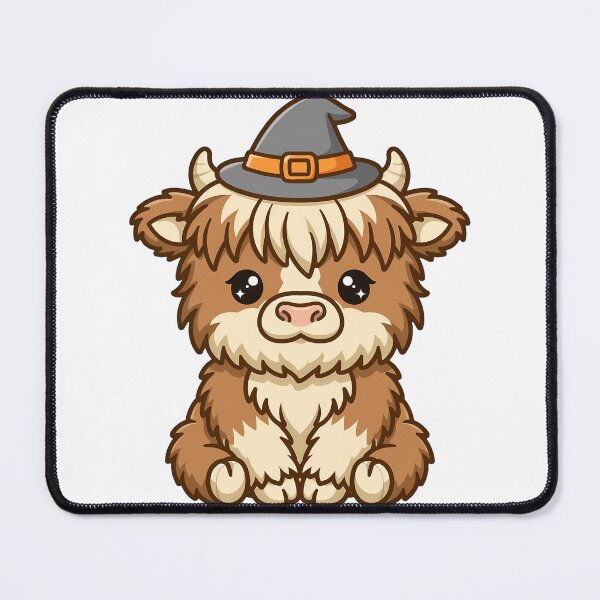 Item preview, Moo-tiful Spooky Season - Cute Witchy Highland Cow Halloween PNG designed and sold by HoMya.