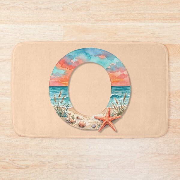 Item preview, Coastal Initial O Beach Ocean Monogram Seashell Personalized Design designed and sold by Sea Gem.