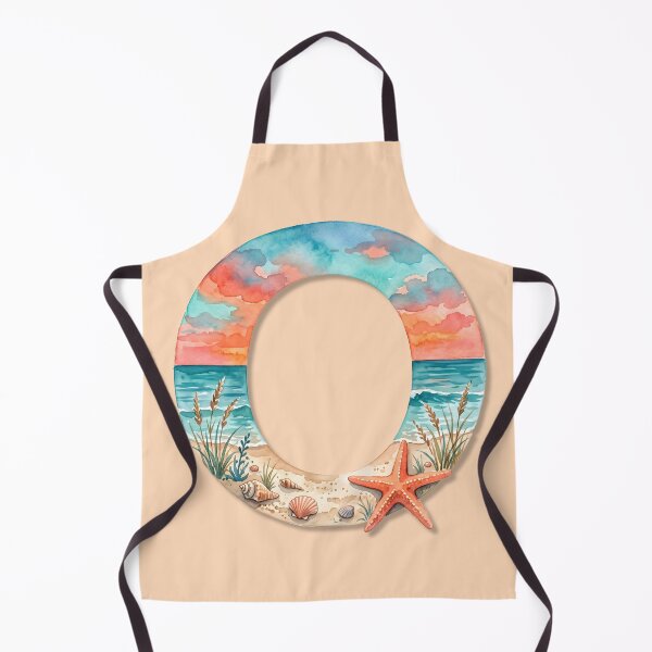 Item preview, Coastal Initial O Beach Ocean Monogram Seashell Personalized Design designed and sold by Sea Gem.