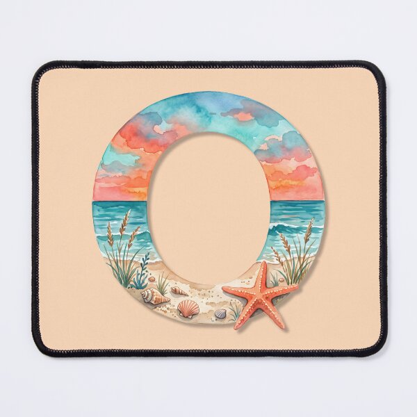 Item preview, Coastal Initial O Beach Ocean Monogram Seashell Personalized Design designed and sold by Sea Gem.