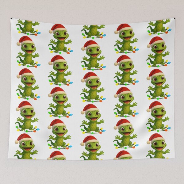 Aperçu de l'œuvre Lumières de Noël Lizard créée et vendue par Sillytoe.