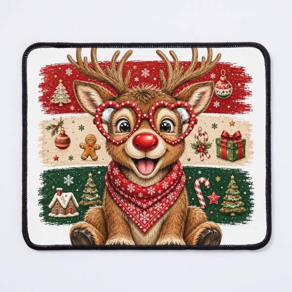 Item preview, Cute Christmas Reindeer With Holiday Lights designed and sold by DYAFLK.