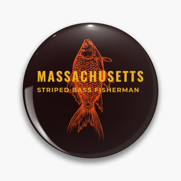 Item preview, MASSACHUSETTS STRIPED BASS FISHERMAN designed and sold by JamiesLocker.