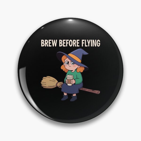 Item preview, HALLOWEEN Brew Before Flying Witch Coffee - Funny Halloween Coffee Lover Tee designed and sold by Uglyandcute.