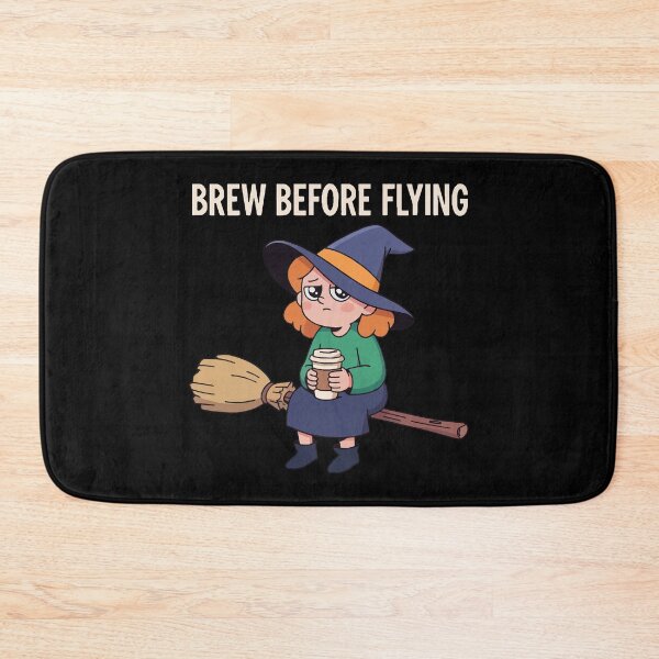 Item preview, HALLOWEEN Brew Before Flying Witch Coffee - Funny Halloween Coffee Lover Tee designed and sold by Uglyandcute.