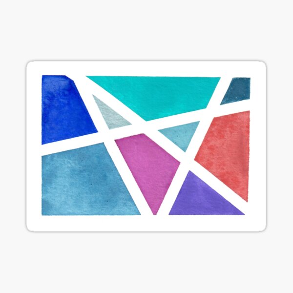 Digitized Original Watercolor Painting Sticker