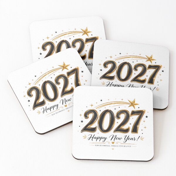 Item preview, Elegant Happy New Year 2027 designed and sold by TinyWeird.