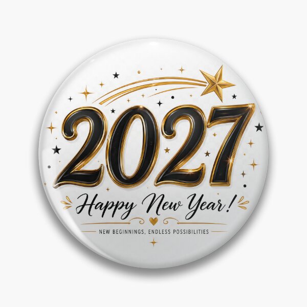 Item preview, Elegant Happy New Year 2027 designed and sold by TinyWeird.