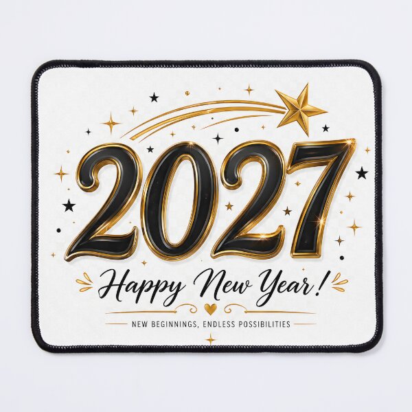 Item preview, Elegant Happy New Year 2027 designed and sold by TinyWeird.