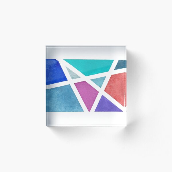 Digitized Original Watercolor Painting Acrylic Block